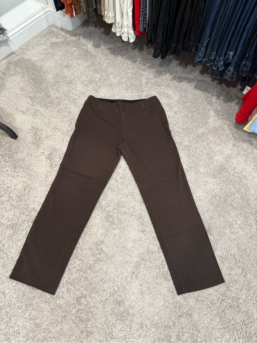 Investments Chocolate Brown Trousers
